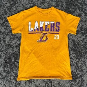 NBA Lakers Gold and Purple Men's Shirt